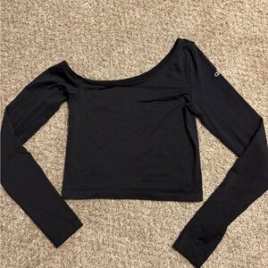 Alo Black Long Sleeve Women's Top